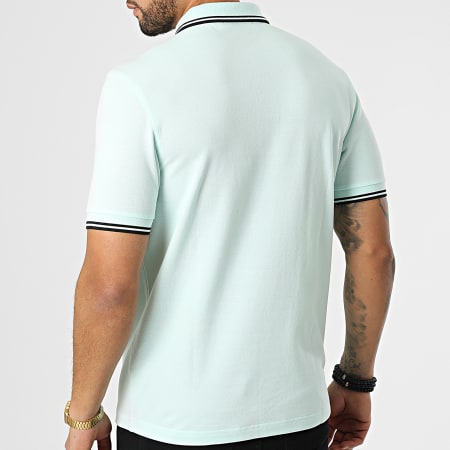 Fred Perry - Polo Manches Courtes Twin Tipped M3600 Vert Turquoise