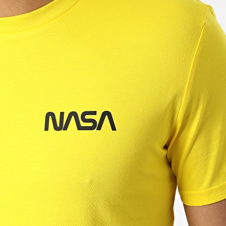 NASA - Tee Shirt Simple Chest Jaune Noir