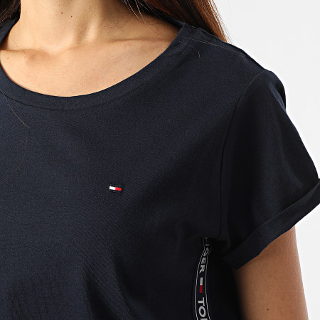 Tommy Hilfiger - Camiseta Mujer Con Rayas 1374 Azul Marino