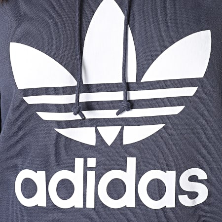 Adidas Originals - Sweat Capuche Femme Trefoil HE6951 Bleu Marine