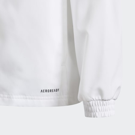 Adidas Originals - Giacca con cappuccio e zip da bambino Tiro21 GP4979 Bianco