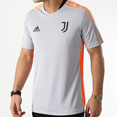 Adidas Performance - Camiseta deportiva Juventus H67122 gris naranja