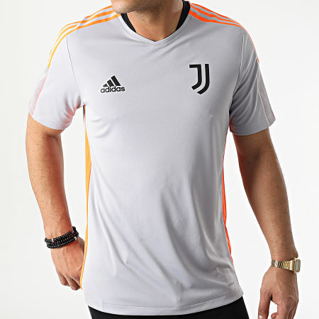 Adidas Sportswear - Tee Shirt De Sport Juventus H67122 Gris Orange