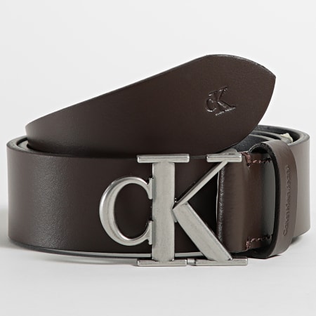 Calvin Klein - Cinturón Mono Hardware 8226 Marrón