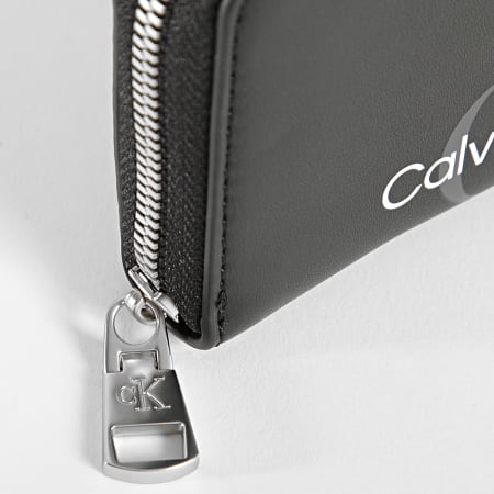 Calvin Klein - Portefeuille Femme Sculpted Mono 8960 Noir