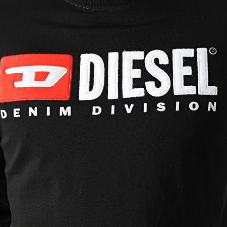 Diesel - Tee Shirt Manches Longues A03768-0AAXJ Noir