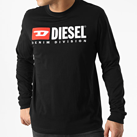 Diesel - Tee Shirt Manches Longues A03768-0AAXJ Noir