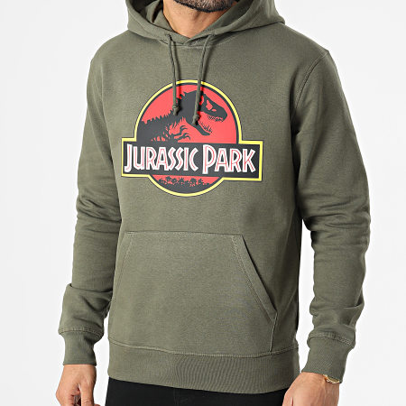Jurassic Park - Sweat Capuche Original Vert Kaki