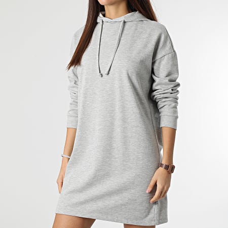 Vestido de sudadera con capucha para mujer Dreamer Life Heather Grey