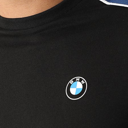 Puma - Camiseta a rayas BMW MMS T7 533367 Negro