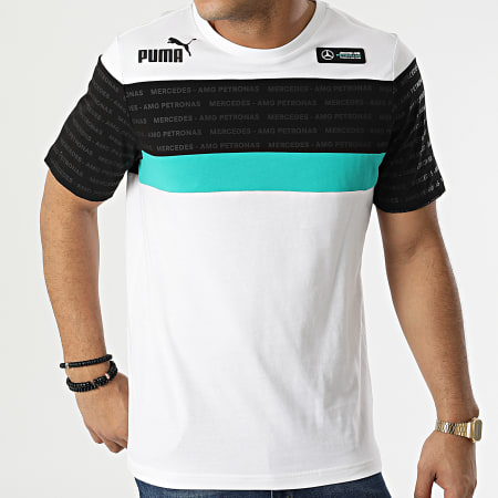 Puma - Tee Shirt Mercedes AMG Petronas 533506 Blanc Noir