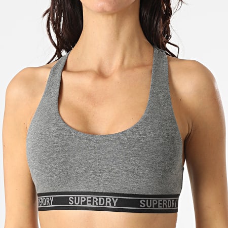 Superdry - Sujetador Mujer W3110293A Heather Antracita Gris