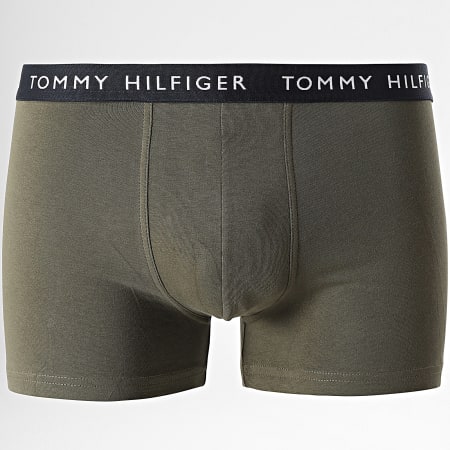 Tommy Hilfiger - Lot De 3 Boxers Premium Essentials 2203 Vert Kaki Bleu Marine Gris