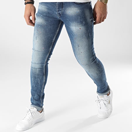 Black Industry - 1126 Jeans skinny in denim blu
