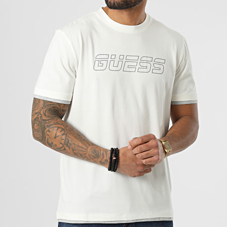 Camiseta guess logo discount reflectante