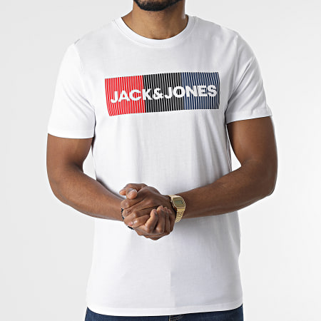 Jack And Jones - Lot De 3 Tee Shirts Essential Noir Bleu Marine Blanc