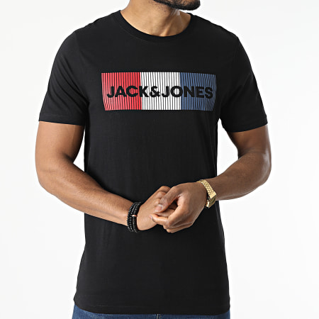 Jack And Jones - Set di 3 magliette essenziali nere, bianche e marine