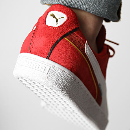 Puma - Baskets Suede Displaced 382875 High Risk Red Puma White