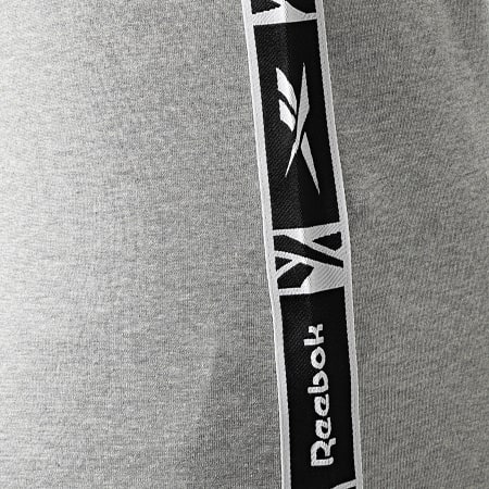 Reebok - Camiseta a rayas Reebok Identity Tape HB2149 Gris jaspeado