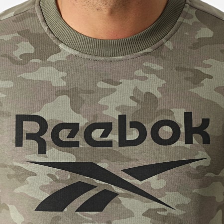 Reebok - Reebok Identity Camo Felpa a girocollo HE8173 Khaki Verde Camouflage