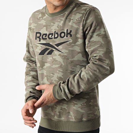 Reebok - Sweat Crewneck Reebok Identity Camo HE8173 Vert Kaki Camouflage