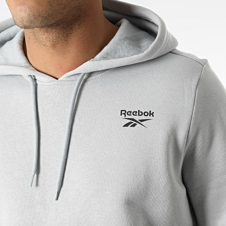Reebok - Sweat Capuche Reebok Identity Left Chest Logo HG4449 Gris