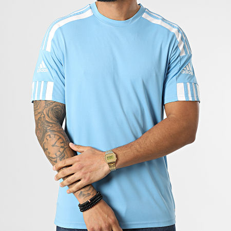 Adidas Performance - Camiseta Deportiva Con Rayas GN6726 Azul Claro