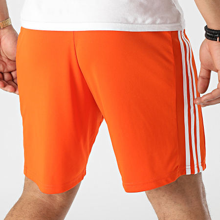 Adidas Performance - Short Jogging Rayas GN8084 Naranja