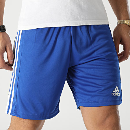 Adidas Sportswear - GK9153 Pantaloncini da jogging a righe blu reale