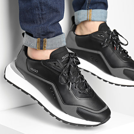 HUGO - Baskets Cubite Runner 50464641 Black - LaBoutiqueOfficielle.com