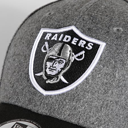 New Era - Casquette 9Forty Melton Crown Raiders Gris Anthracite Chiné