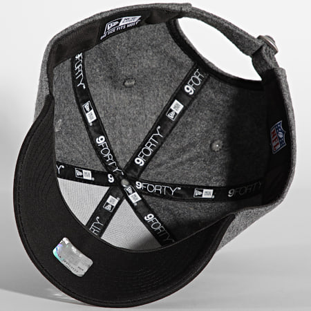 New Era - Casquette 9Forty Melton Crown Raiders Gris Anthracite Chiné