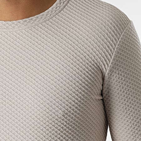 Uniplay - Tee Shirt Manches Longues Oversize UY770 Beige