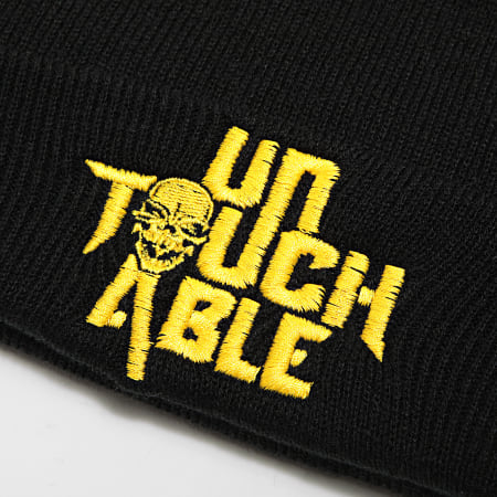Untouchable - Bonnet Logo Noir Jaune