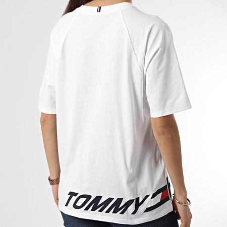 Tommy Hilfiger - Tee Shirt Femme Wrapped Script 1243 Blanc