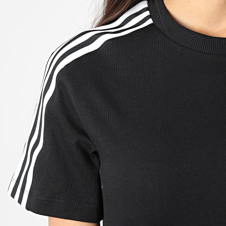 Adidas Originals - Camiseta Mujer Rayas HF7457 Negra