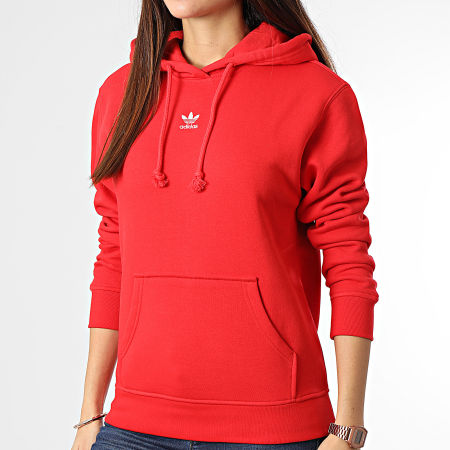 Adidas Originals - Sudadera Mujer con Capucha HF7505 Rojo