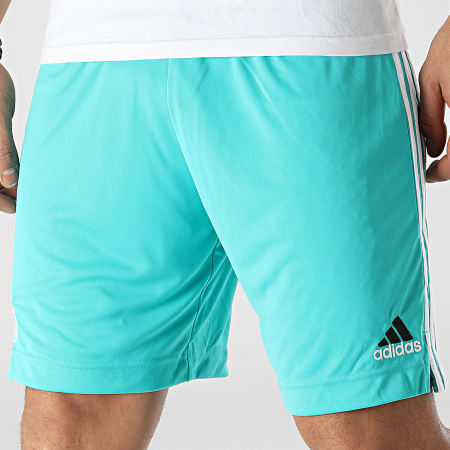 Adidas Sportswear - Short Jogging A Bandes Real H40952 Bleu Turquoise