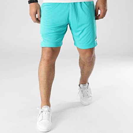 Adidas Sportswear - Short Jogging A Bandes Real H40952 Bleu Turquoise