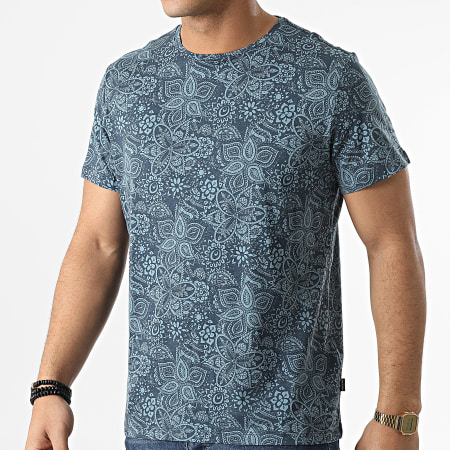 Blend - Tee Shirt 20713220 Bleu Marine Bandana Floral