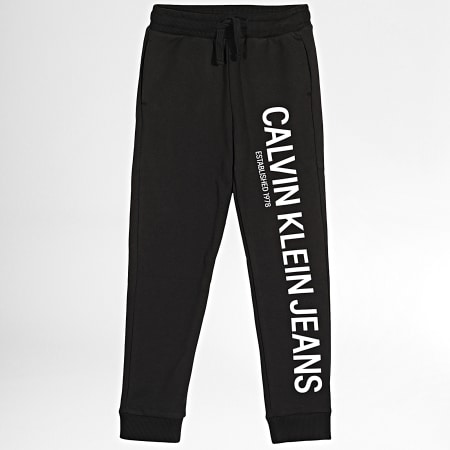 Calvin Klein Jeans - Pantalon Jogging Enfant Institutional Hero Logo 1150 Noir