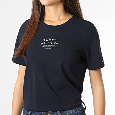 Tee shirt tommy hilfiger femme bleu marine shop