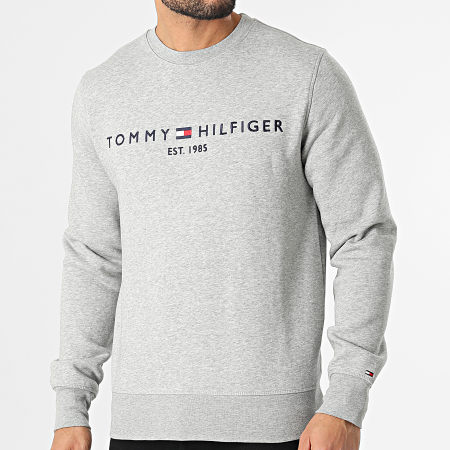 Tommy Hilfiger - Sweat Crewneck Tommy Logo 1596 Gris Chiné