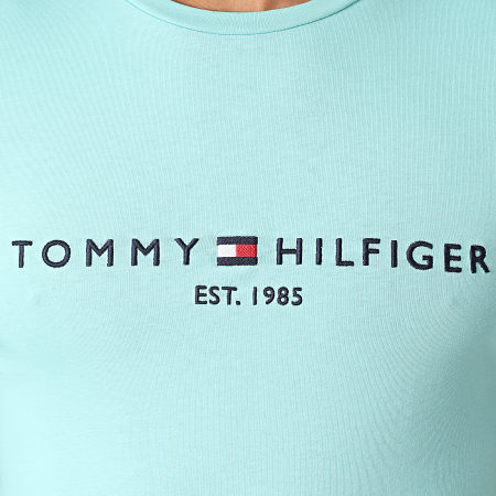 Tommy Hilfiger - Tee Shirt Tommy Logo 1797 Bleu Clair
