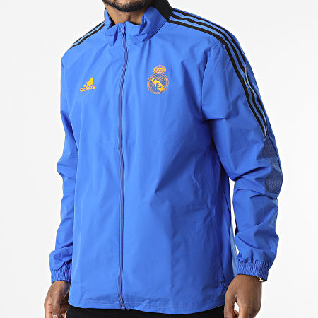adidas - Veste Zippée Capuche Real Madrid HA2563 Bleu Roi