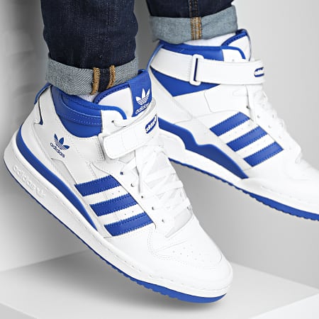 Adidas Originals - Sneakers Forum Mid FY4976 Footwear White Royal Blue