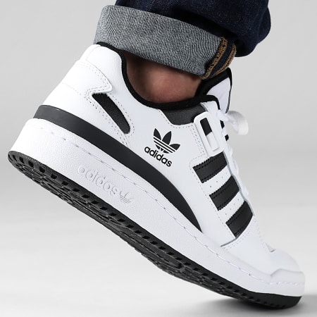 Adidas Originals - Zapatillas Forum Low FY7757 Calzado Blanco Core Negro