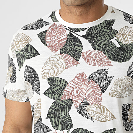 Only And Sons - Camiseta Iason Floral Blanco