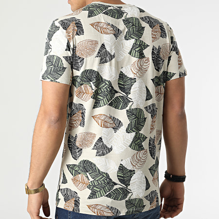 Only And Sons - Tee Shirt Floral New Iason Beige