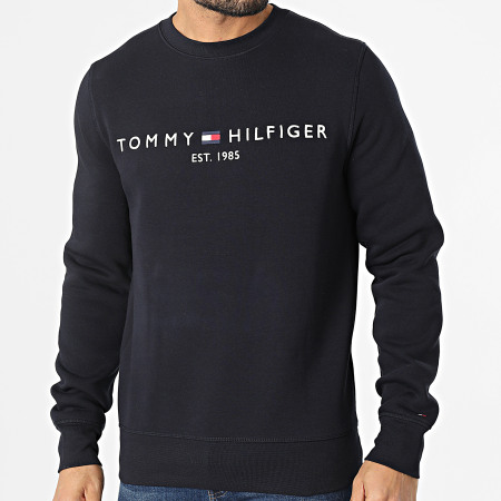 Tommy Hilfiger - Sudadera Tommy Logo 1596 cuello redondo azul marino